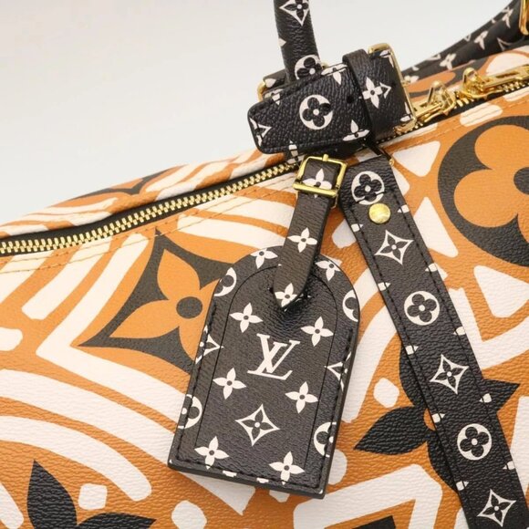 LOUIS VUITTON LV Crafty Keepall Bandouliere 45 Boston Caramel M45473 Auth 29194S - Picture 13 of 16